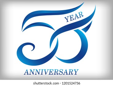50 Years Anniversary Template Logo Stock Vector (Royalty Free) 1201524736