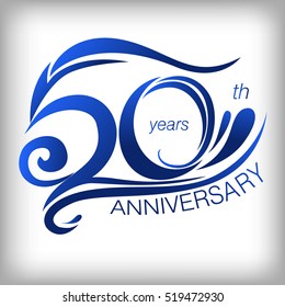 50 Years Anniversary Template Logo Stock Vector (Royalty Free) 519472930