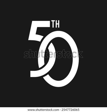50 years anniversary vector logo