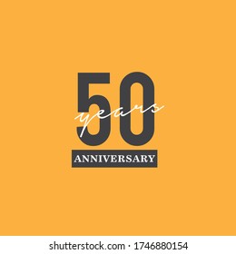 50 years anniversay logo template