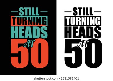 50 years birthday t shirt design