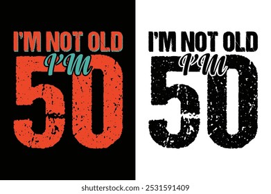 50 years birthday t shirt design