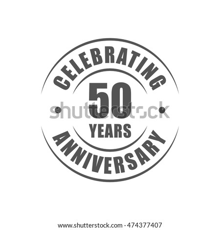 50 Years Celebrating Anniversary Logo Stock Vector (Royalty Free ...