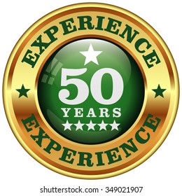 50 Years Experience Rosette