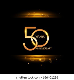 50 years golden anniversary celebration logo 