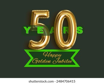 50 years, Happy Golden Jubilee Celebration.