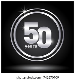 50 years logo. Icon.