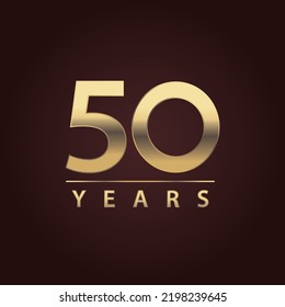 Símbolo de 50 años para conmemoraciones y celebraciones para eventos. número para empresas. logotipo de cincuenta años. fecha conmemorativa. cincuentenario