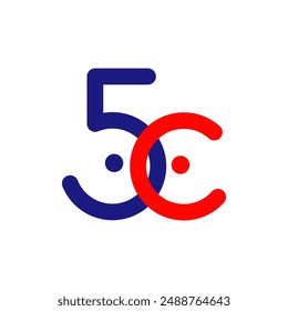 50 years togetherness human connection logo vector eps