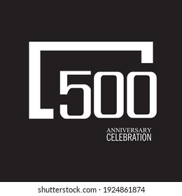 500 YEAR ANNIVERSARY CELEBRATION VECTOR DESIGN TEMPLATE ILLUSTRATION