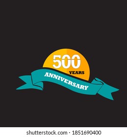500 years anniversary celebration - VECTOR ILLUSTRATION