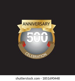 500 years anniversary celebration - VECTOR ILLUSTRATION
