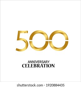 ILUSTRACIÓN DE LA PLANTILLA DEL VECTOR DE CELEBRACIÓN ANIVERSARIA DE 500 AÑOS