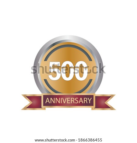 500 years anniversary celebration - VECTOR ILLUSTRATION