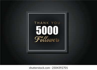 5000 OR 5k followers celebration. Thank you 5000   followers congratulation template banner. banner for social 5k friends and followers. celebrate subscribers and followers.
