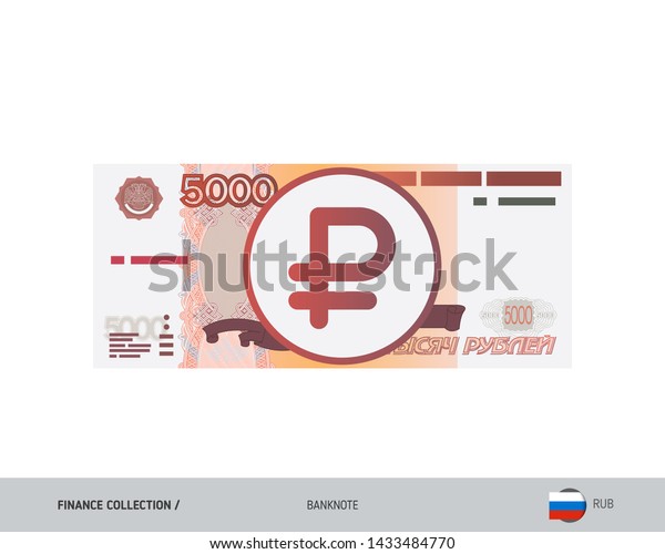 5000\
Russian Ruble Banknote. Flat style highly detailed vector\
illustration. Isolated on white background. Suitable for print\
materials, web design, mobile app and\
infographics.