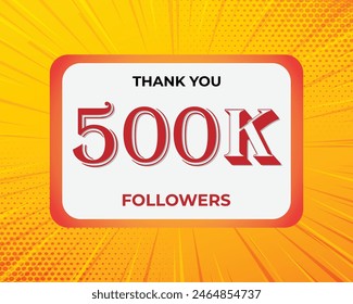 500k followers celebration thank you