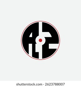 501 letter logo shape geometric math educational learning round circle ellipse gun target negative space R Z