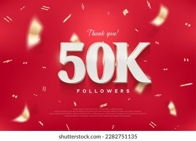 50k elegant and luxurious design, vector background thank you for the followers.