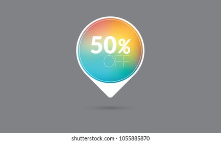 %50off discount logo