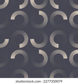 50s 60s 70s Retro Style Graphic Circles Seamless Pattern Vector Abstraction. Repetitive Old Fashioned Background. Print For Wrapping Paper. Continuous Half Tone Graphic Illustration Abstract Wallpaper
