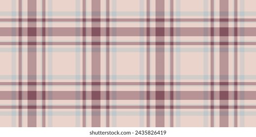 50s background pattern seamless, layer fabric tartan check. Pure vector textile plaid texture in pastel and white color.