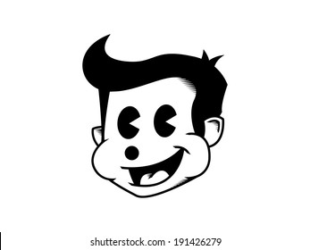 50's Cartoon Face Only.