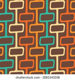 50s Mid Century Modern Pattern, Vintage Retro Pattern, 1950s Mod, Fifties Geometric Abstract Atomic Pattern Vector Art Design