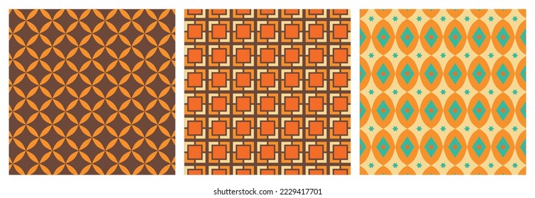 50s Mid Century Modern Pattern, 1950s Atomic Mod Design Art