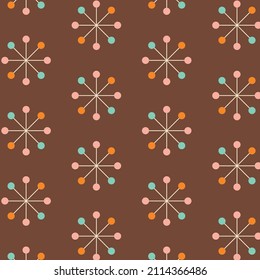 50s Mid Century Modern Seamless Pattern