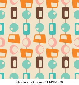 50s Mid Century Modern Seamless Pattern