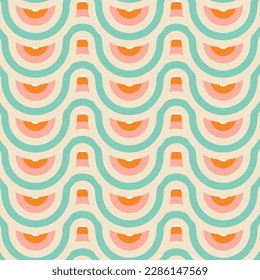 50s Mid Century Modern Seamless Pattern