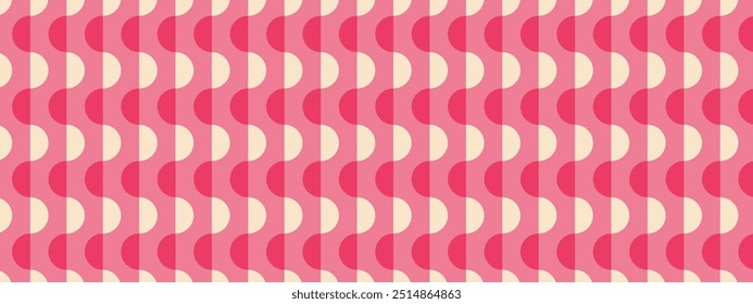 50s Mid Century Modern Seamless Pattern, Vector pattern