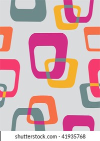 50s retro style seamless pattern