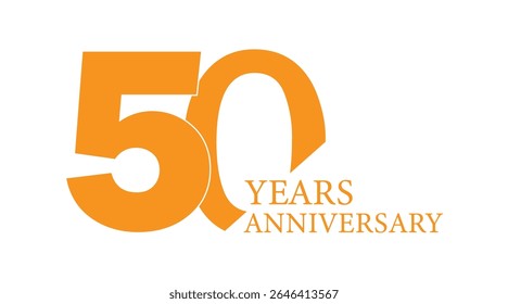 50th Anniversary Celebration Logo – Elegant and luxury Vector Icons for Milestone Celebrations in gold color.