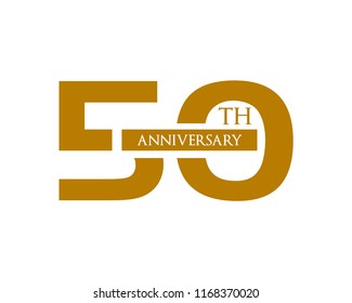 50th Anniversary Icon Vector Logo Template Illustration Design