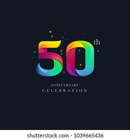 50th Anniversary Logo Design, Number 50 Icon Vector Template.