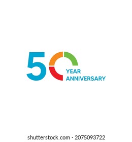 50th Anniversary Logo Template Vector Illustration Stock Vector ...