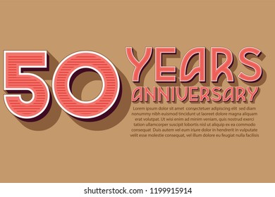 50th Anniversary numbers. background for anniversary
