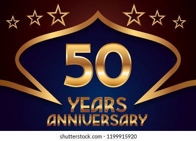 50th Anniversary numbers. background for anniversary
