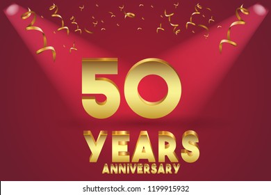50th Anniversary numbers. background for anniversary
