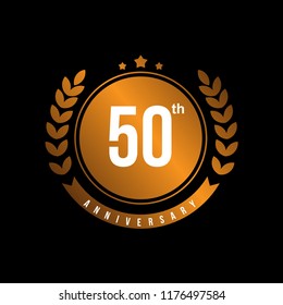 50th Anniversary Vector Template Design Illustration