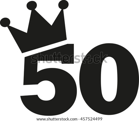 50th Birthday number crown