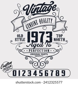 50th Birthday Shirt for Men Gift - Vintage 1973 Aged to Perfection - 50th Birthday Gift