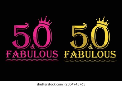 50th birthday t shirt design