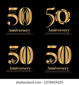 50th Logo Design for Celeberation in luxury form