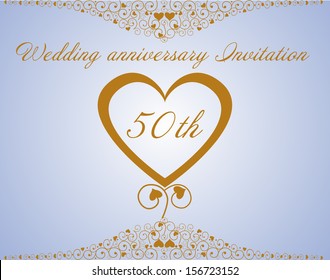  50th  Wedding  Anniversary  Images Stock Photos Vectors 