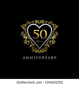 50th Years Anniversary Celebration Design svg