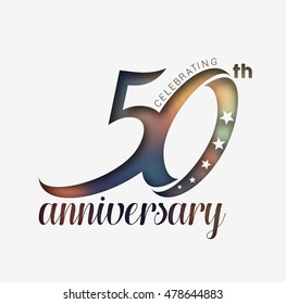 50th Years Anniversary Celebration Design.