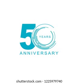 50th Years Anniversary Logo Icon Template Stock Vector (Royalty Free ...